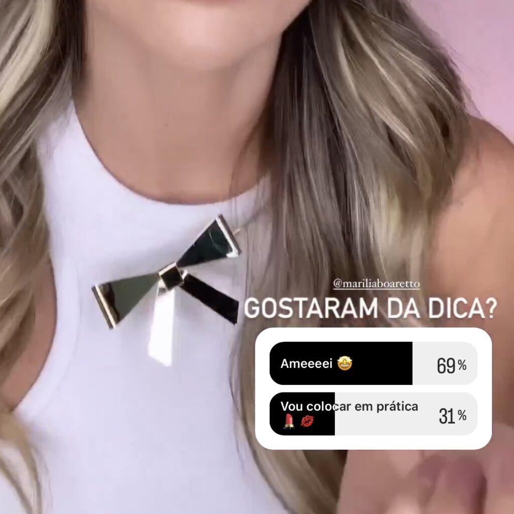 enquete no instagram
