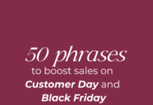 50 phrases to sell more on Customer Day and Black Friday